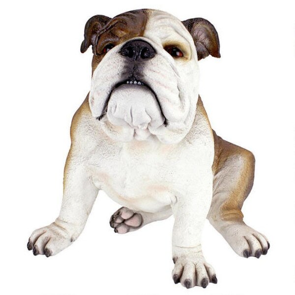 Buster The Bulldog Sculpture Realistic Statuary Garden Decorative Large